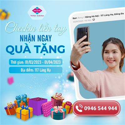 CHECK IN LIỀN TAY – NHẬN NGAY QUÀ TẶNG