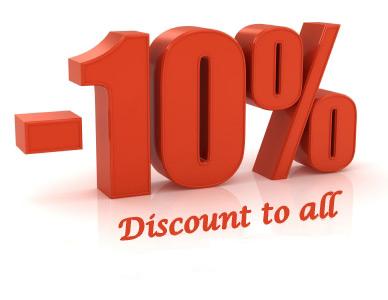 CHƯƠNG TRÌNH ƯU ĐÃI 10% 